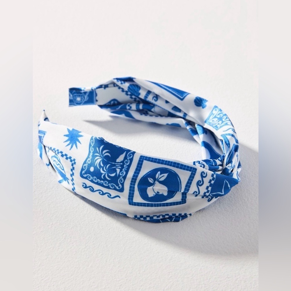 ‼️RARE‼️🎸ANTHROPOLOGIE🎸🔥NWT🔥Icon Knot Headband in Royal Blue
